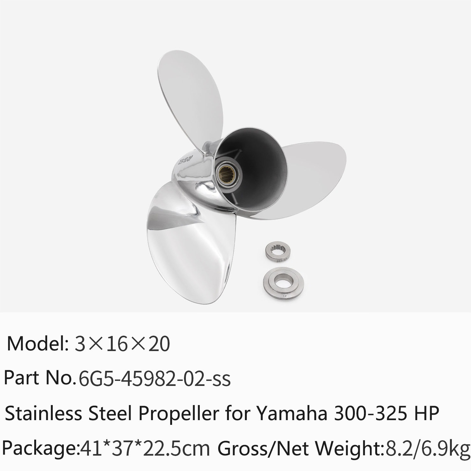 Outboard Motor Propeller Stainless - مروحة دفع من الفولاذ المقاوم للصدأ