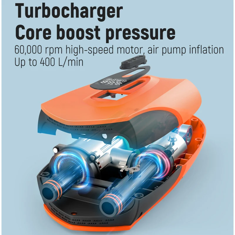 مضخة هواء كهربائية لاسلكية قاب - مراجعة Inflatable Boat Electric Pump وسعره
