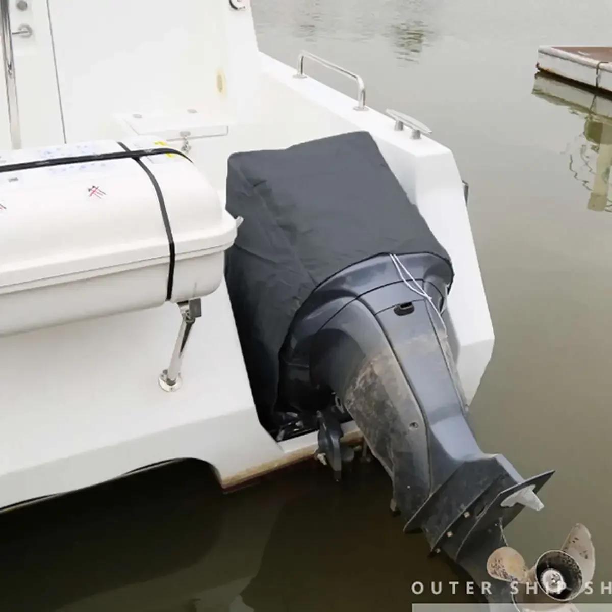 115-225HP 300D قارب كامل غطاء  - مراجعة Outboard Motor Cover Waterproof وسعره