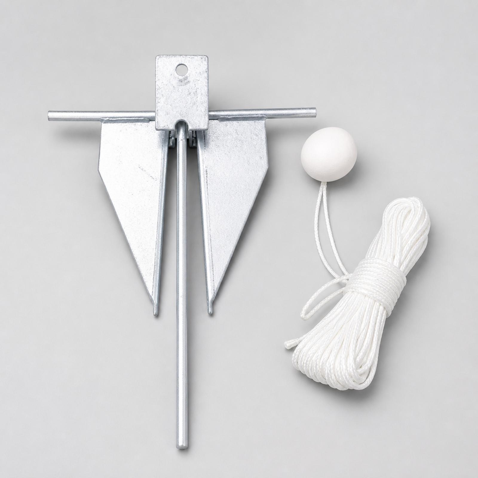 طقم مرساة قارب مجلفن مقاوم للص - مراجعة Boat Anchor Kit Galvanized وسعره