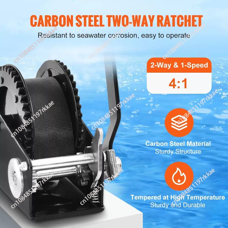 ونش يدوي بقدرة سحب 2500 رطل، و - مراجعة Boat Trailer Winch Strap وسعره