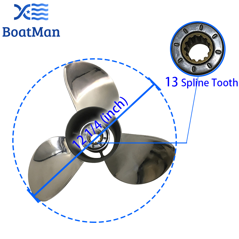 بوت مان ®   مروحة من الفولاذ ا - مراجعة Outboard Motor Propeller Stainless وسعره