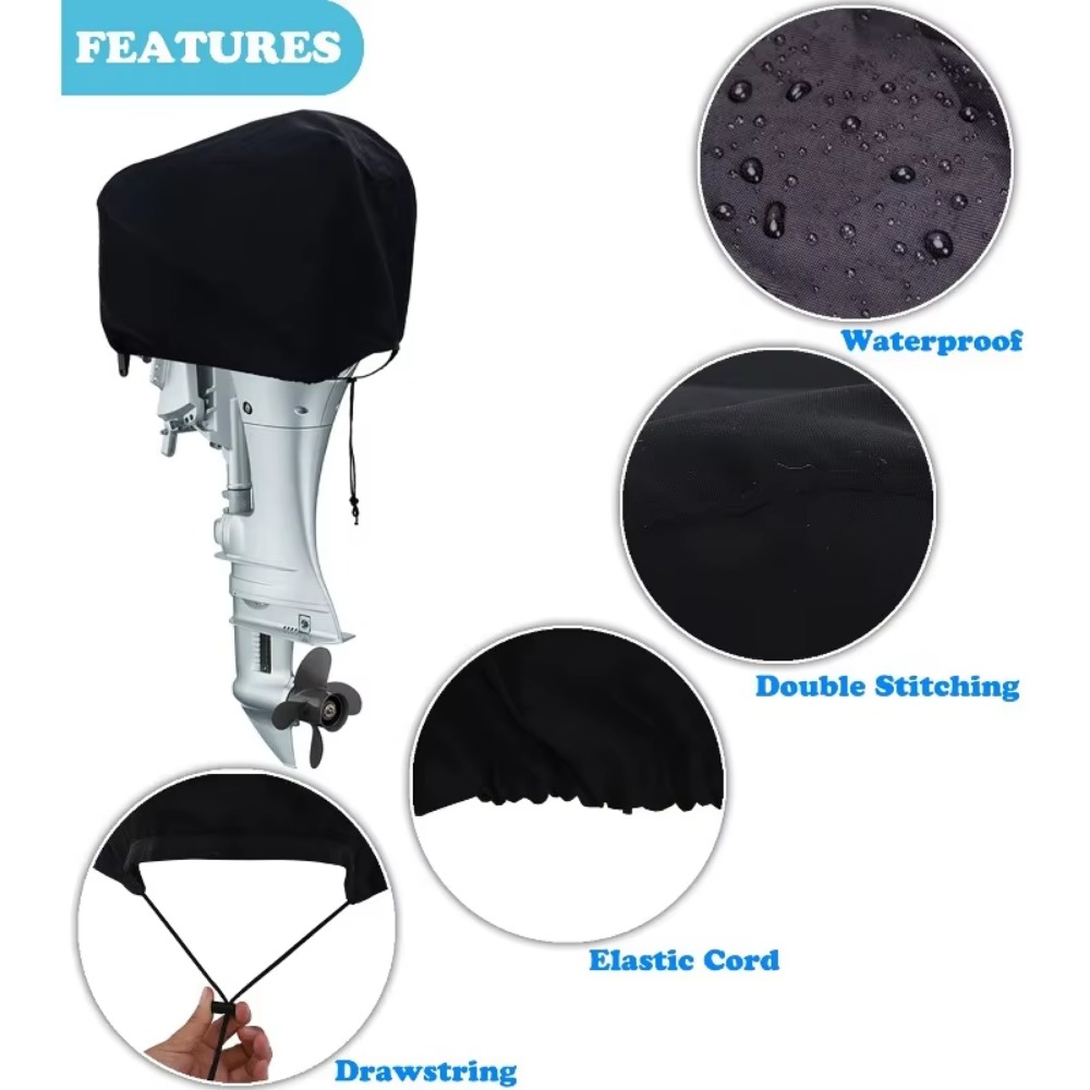 غطاء محرك قارب 15-250 حصان، قم - مراجعة Outboard Motor Cover Waterproof وسعره