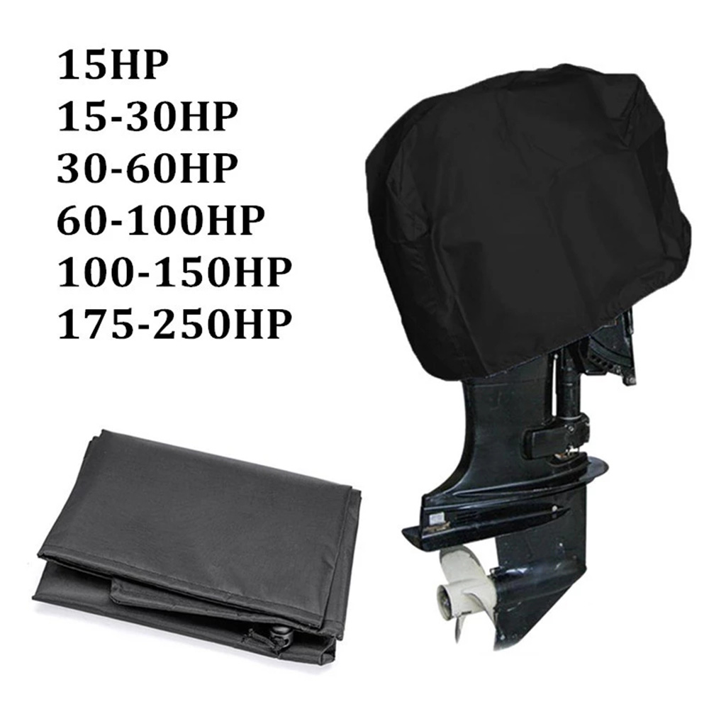 محرك غطاء قارب 15-250HP 210D م - مراجعة Outboard Motor Cover Waterproof وسعره