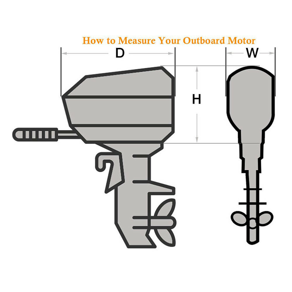 محرك غطاء قارب 15-250HP 210D م - مراجعة Outboard Motor Cover Waterproof وسعره