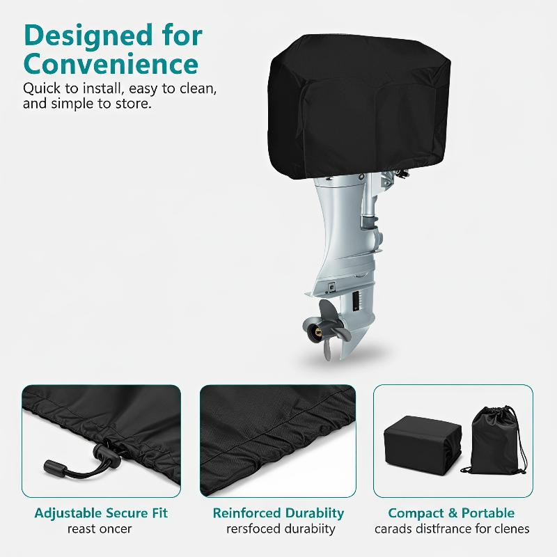 غطاء محرك خارجي كامل 15-250 حص - مراجعة Outboard Motor Cover Waterproof وسعره