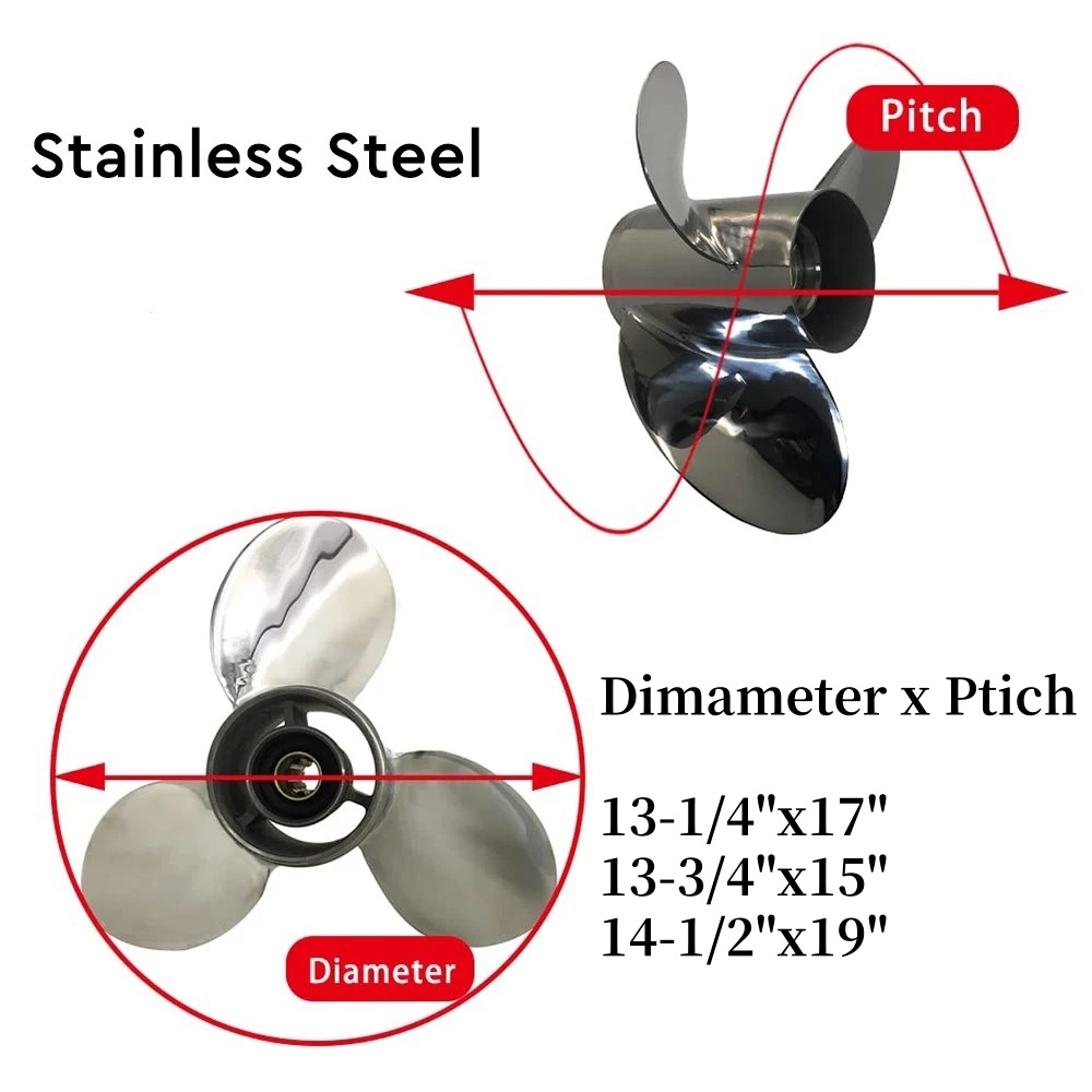 مروحة جديدة من وينيبو بثلاث شف - مراجعة Outboard Motor Propeller Stainless وسعره