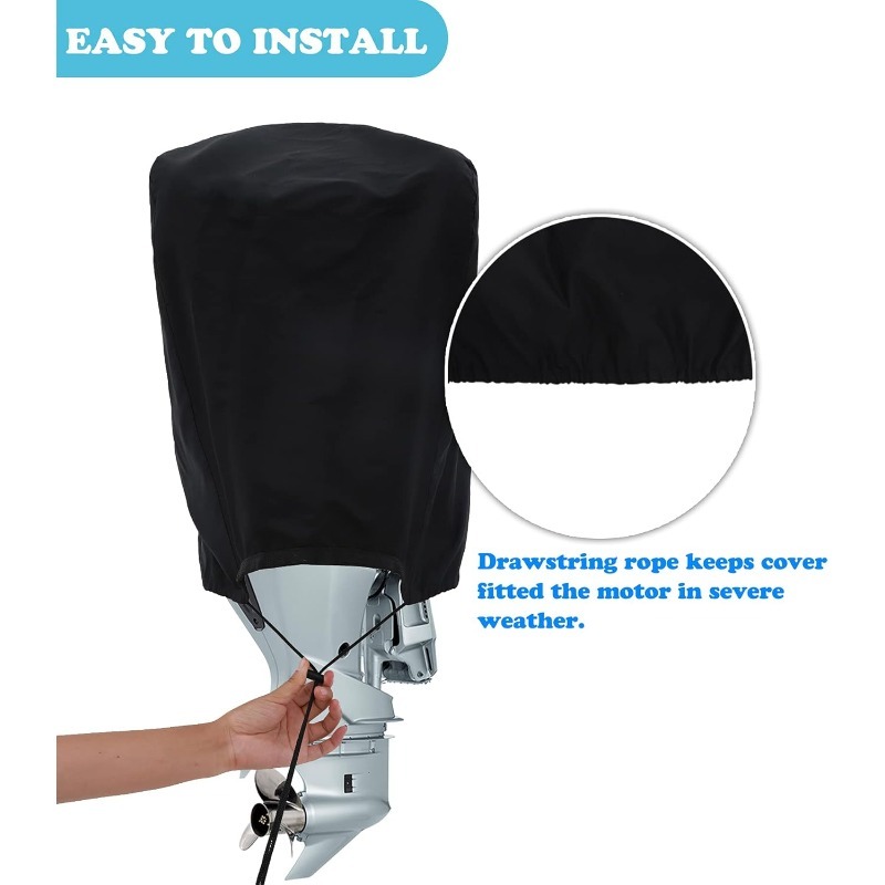 غطاء محرك قارب نصف دائري مضاد  - مراجعة Outboard Motor Cover Waterproof وسعره